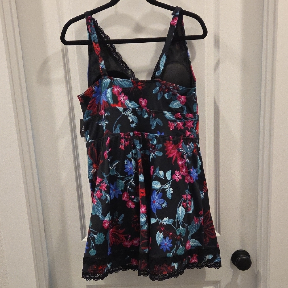 Torrid Floral Bathing Suit Torrid Size 2 - Picture 4 of 4
